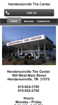 Mobile Screenshot of hendersonvilletirecenter.com